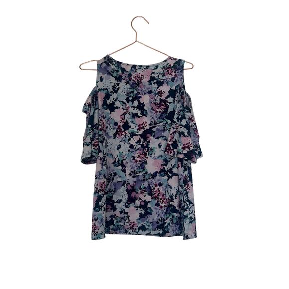 The limited floral cold shoulder blouse size small - Picture 2 of 6